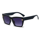 Geometric Quilted Temple Sunglasses