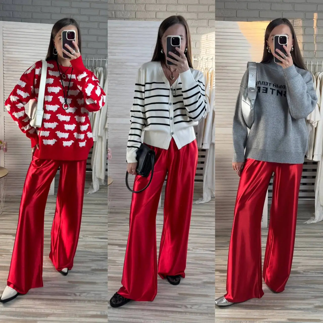 Satin Wide Leg Pants