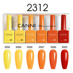 CANNI Nail Gel Polish Set Upgraded HEMA FREE Summer Nails Smooth Texture Ultra Gloss Top Coat Pigmented Gel Soak off UV LED Gel