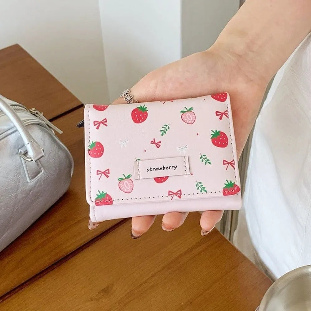 Strawberry Tri-fold Wallet