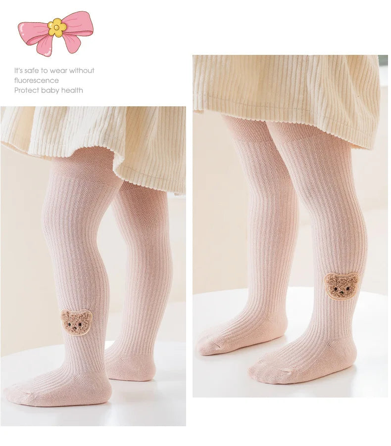 Little Bear Cub Ribbed Tights