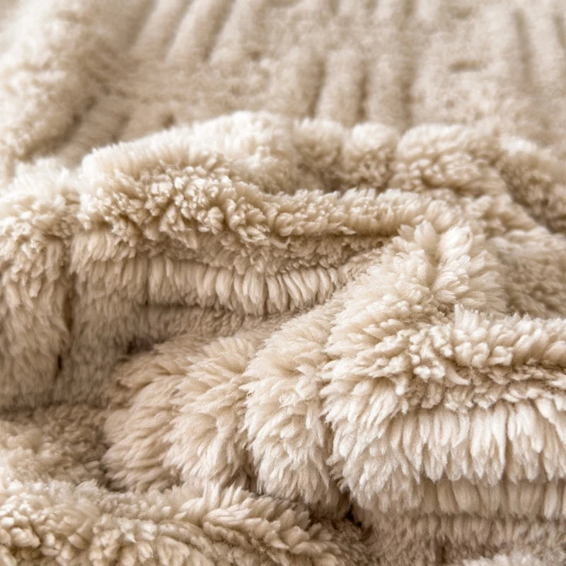 Embossed Plush Fitted Sheet