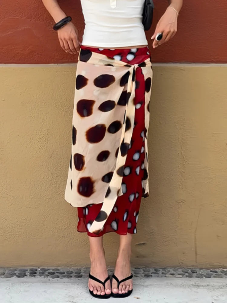 Slip Polka Dot Maxi Dress