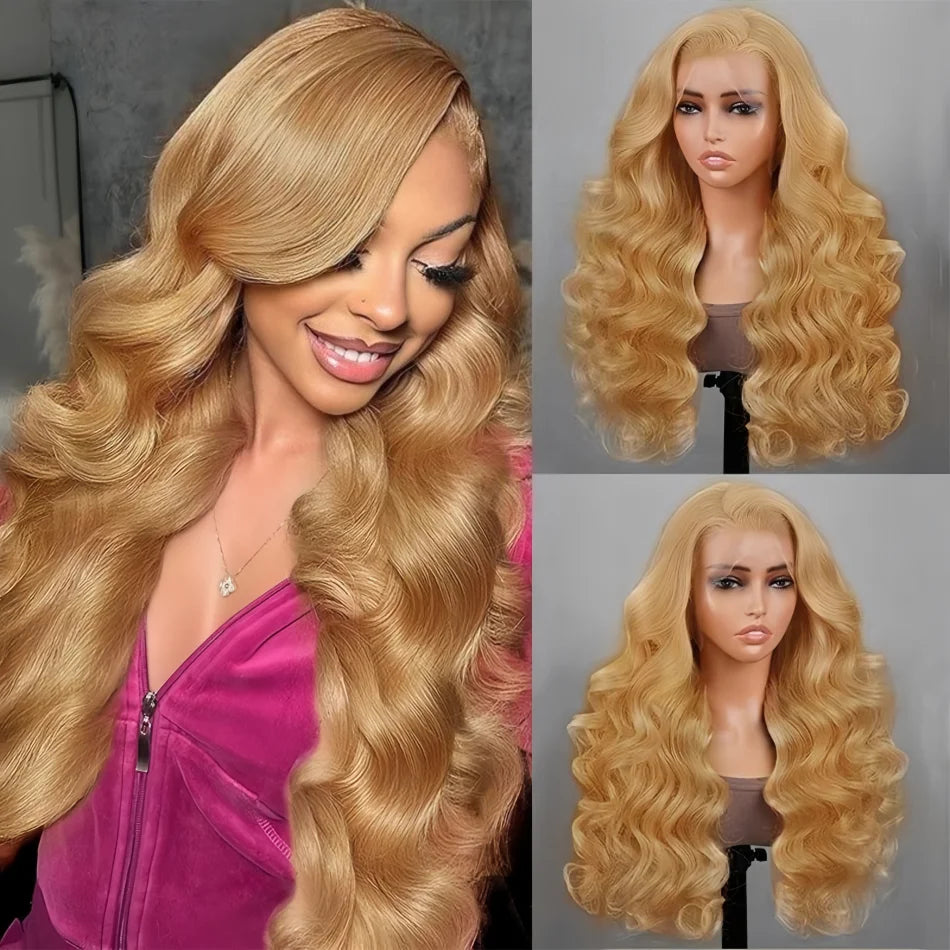 Honey Blonde Brazilian Body Wave Wig