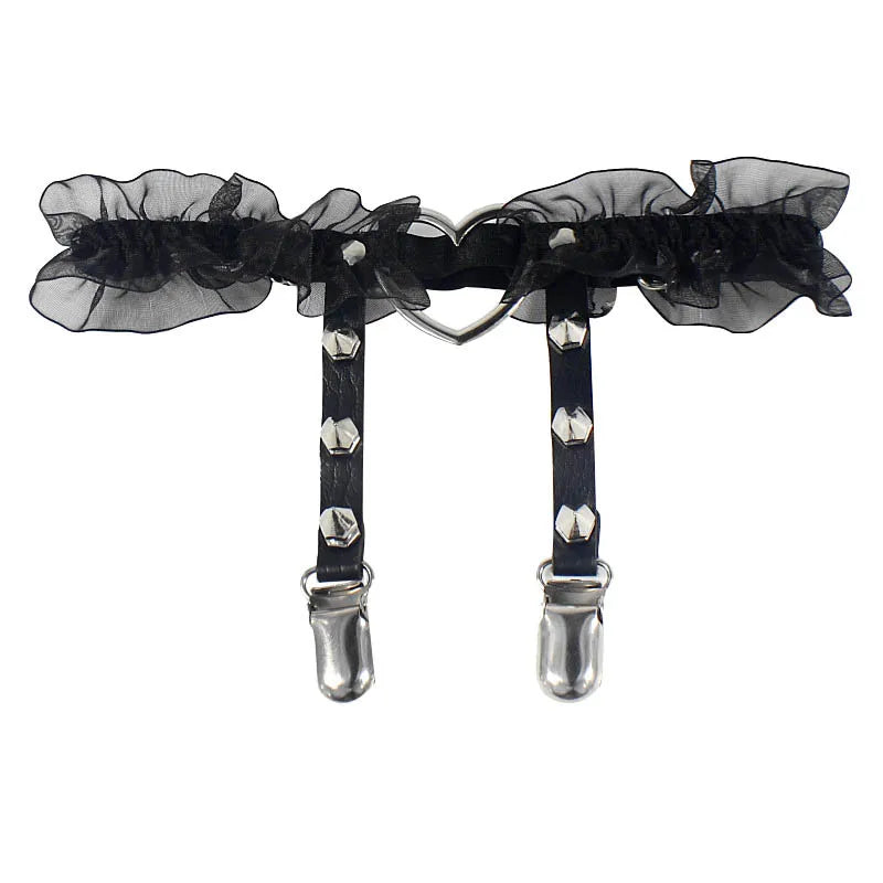 Leather Leg Garter Belt