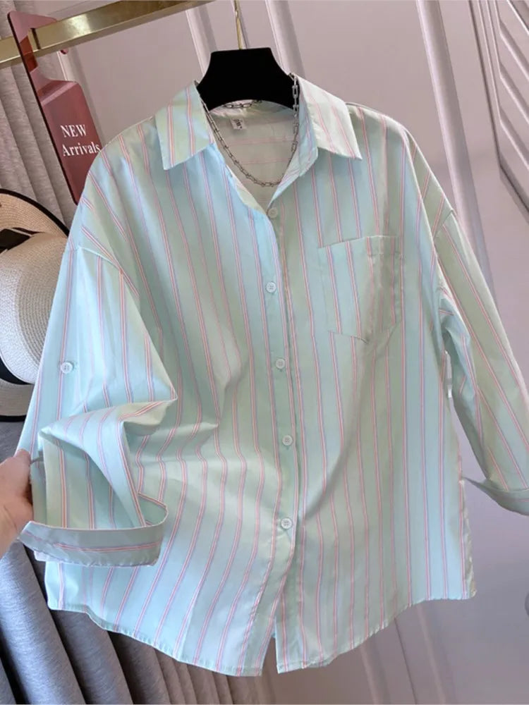 Long Sleeve Loose Blouse