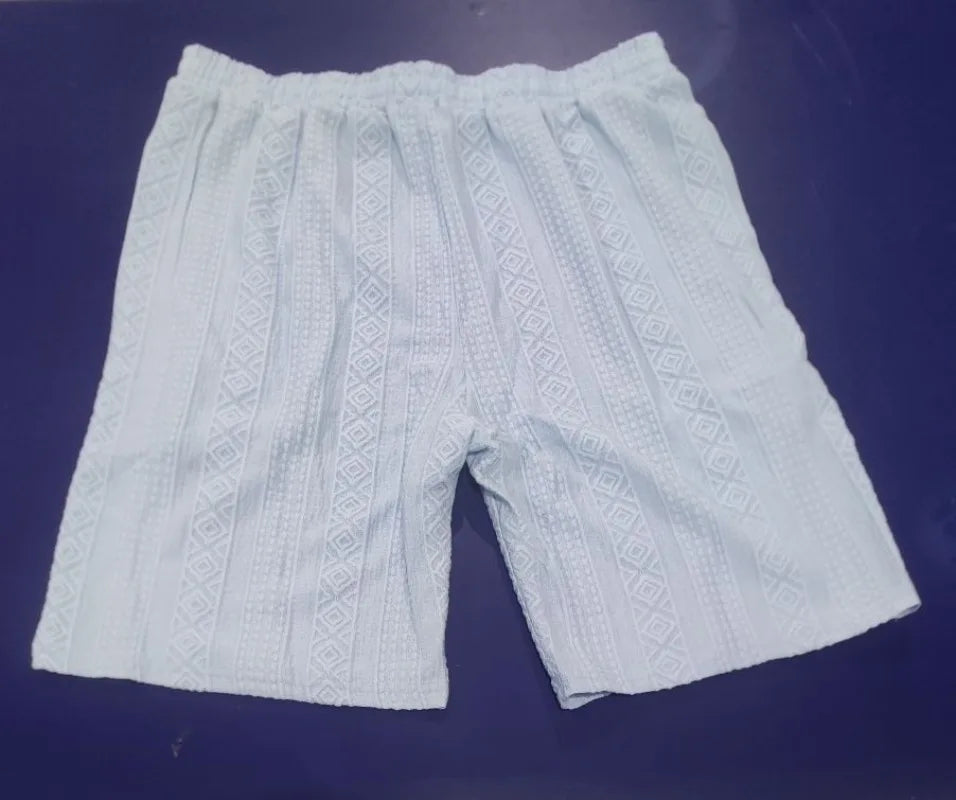 メンズジャカードカジュアルショーツ サマー原宿無地スウェットパンツ ファッションメンズショートパンツ レトロメンズ服 ルーパスストリートウェア新作