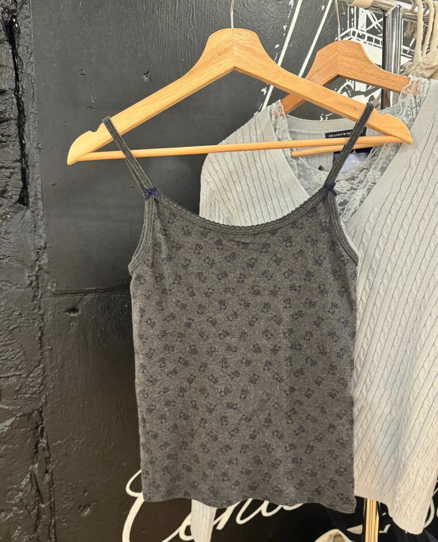 Girls And Cats Embroidered Cami