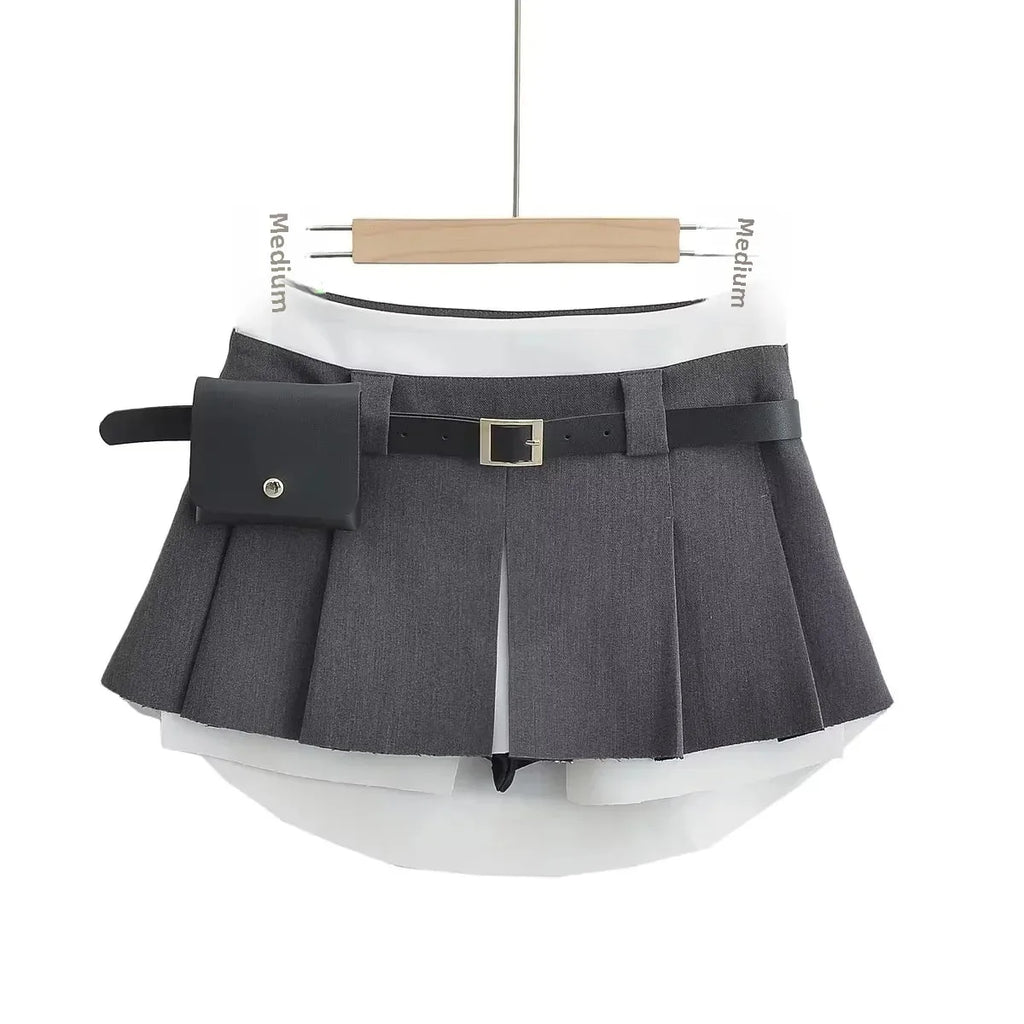 Low-Waist Mini Skirt