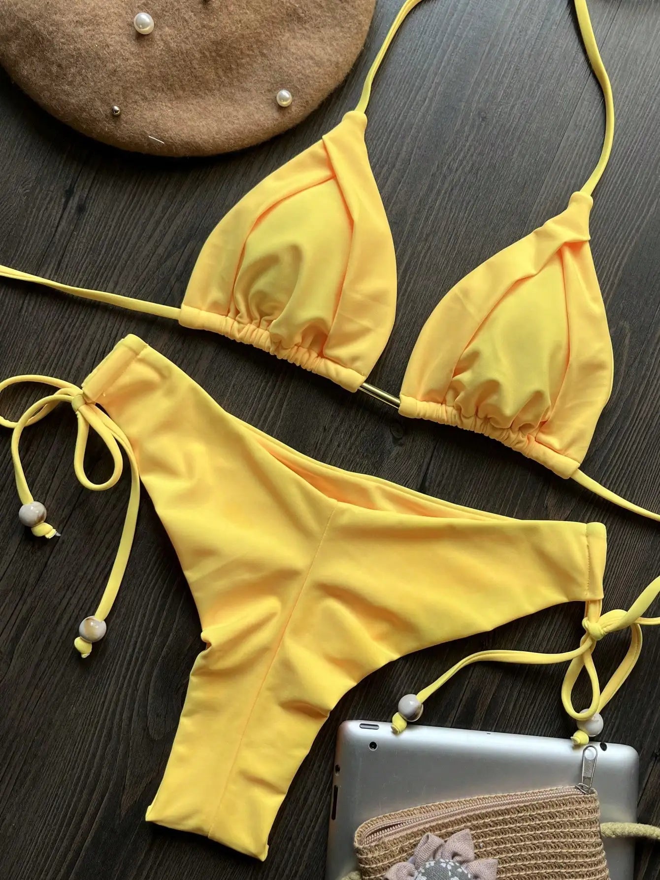 RUOTONGSEPT Folds Bikini