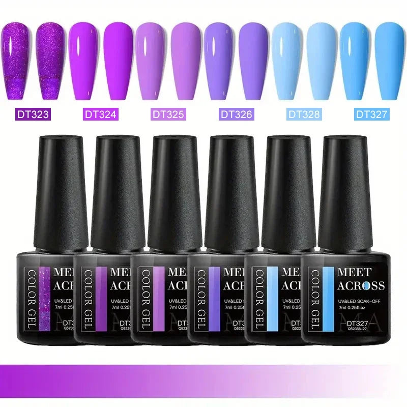 6Pcs Gel Nail Polish Set