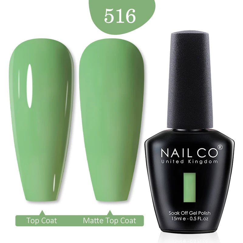 NAILCO 15ml Nail Gel Polish Winter Nude Colors Hybrid Gel Varnish Manicure UV Gel Nail Polish Primer Top Base Coat LED Nails Art