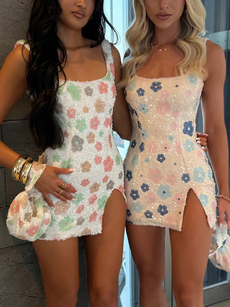 Mozision Print Mini Dress