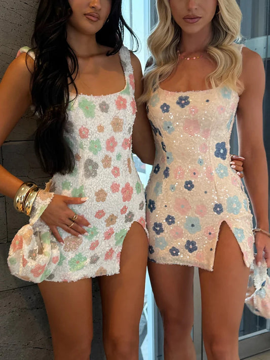 Mozision Print Mini Dress