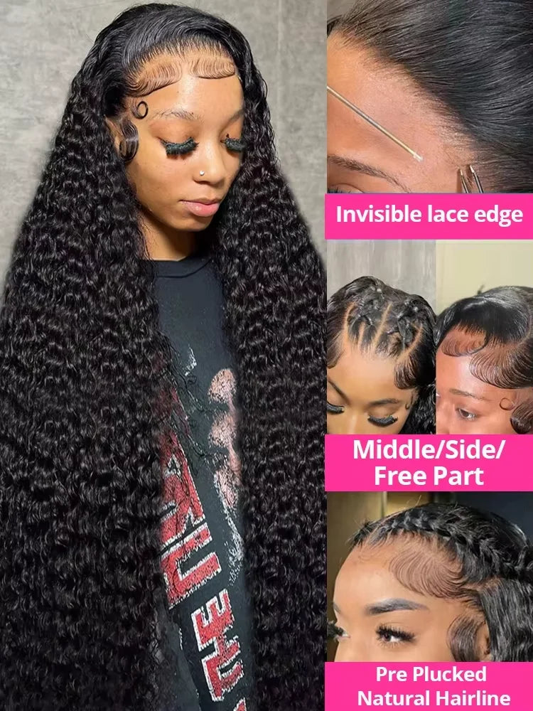 Deep Wave Lace Front Human Hair Wig
