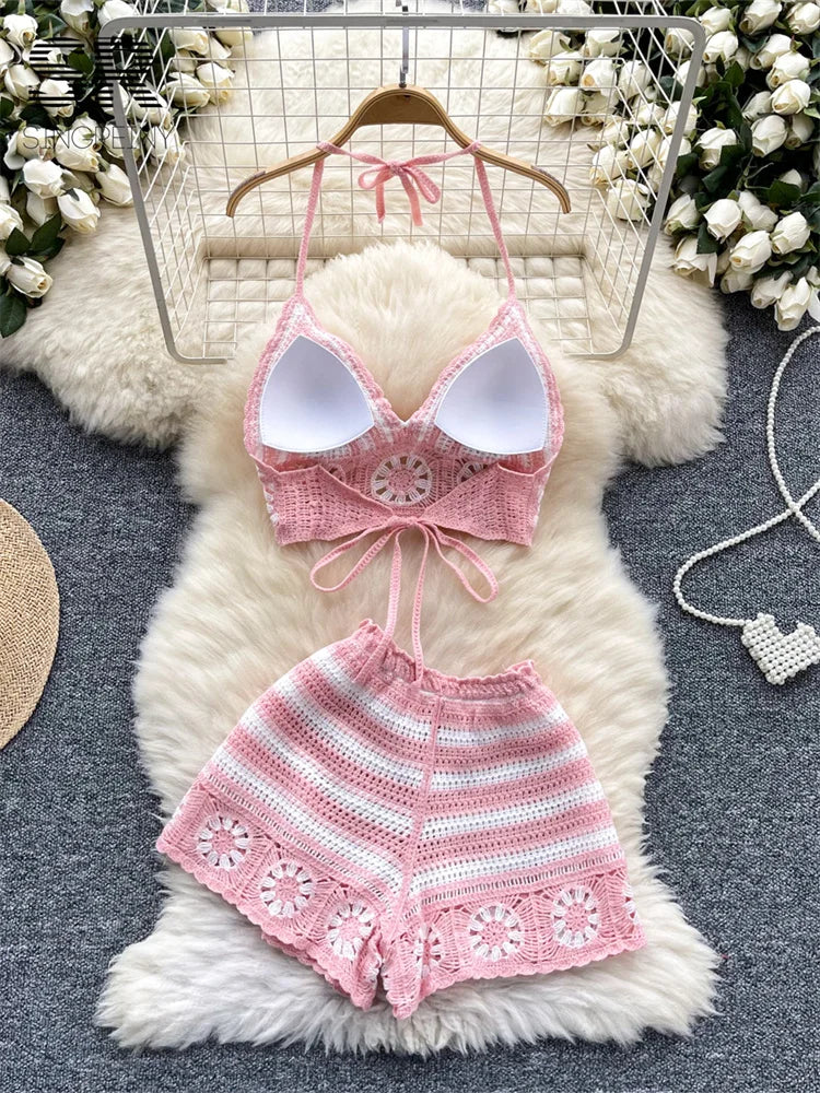 Beach Vacation Knit 2pcs Set