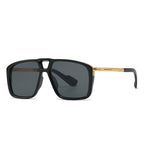 SHAUNA Retro Double Bridges Pilot Sunglasses