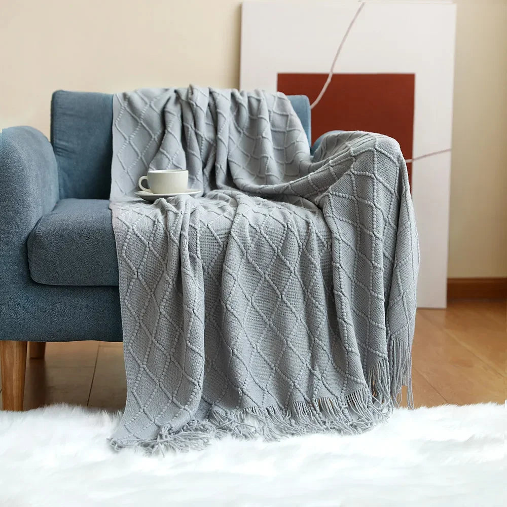 Knitted Throw Blanket