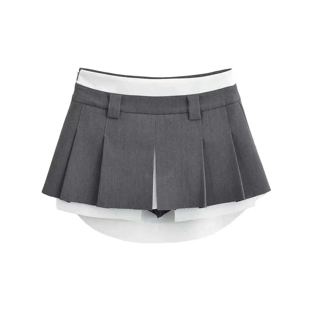 Low-Waist Mini Skirt