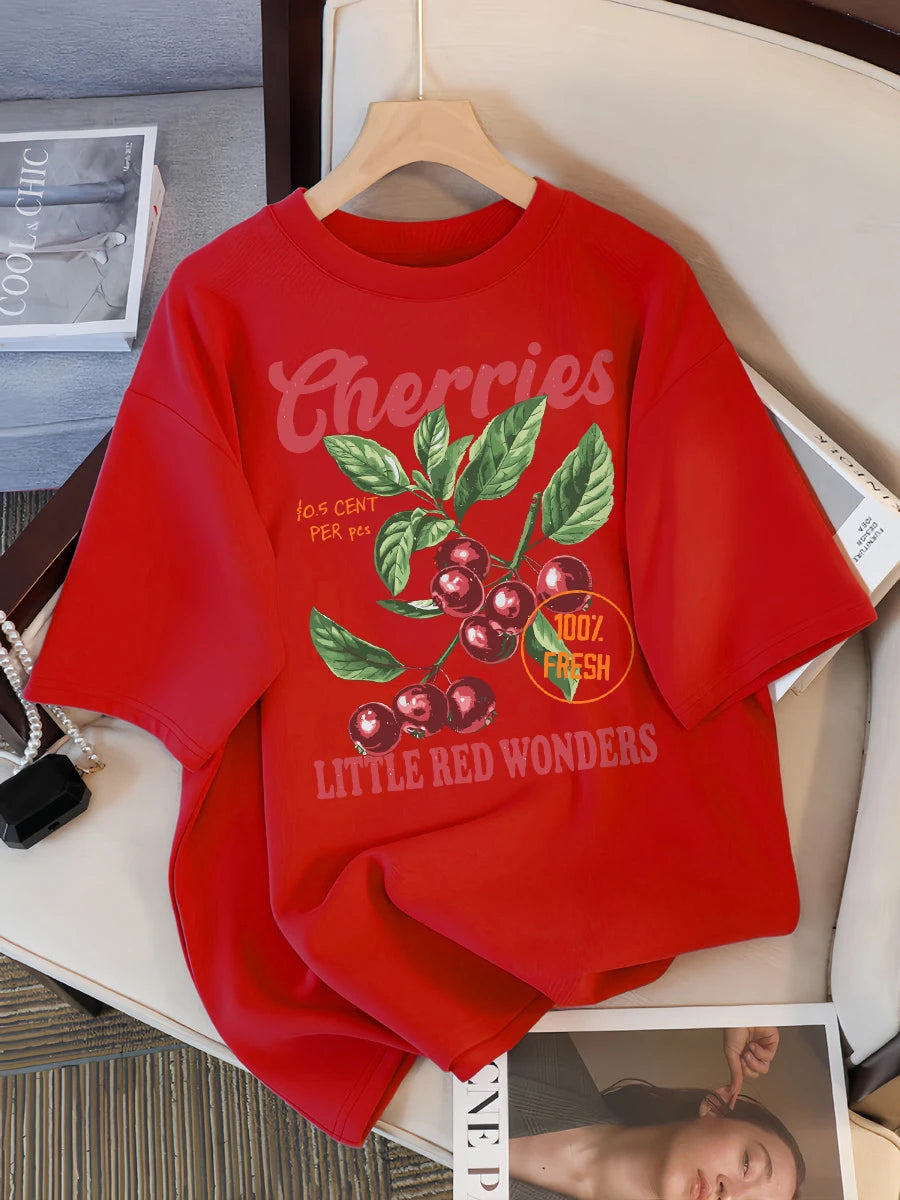 チェリー100%フレッシュ リトルレッドワンダーズTシャツ