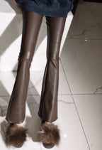 Stretch Leather Pants