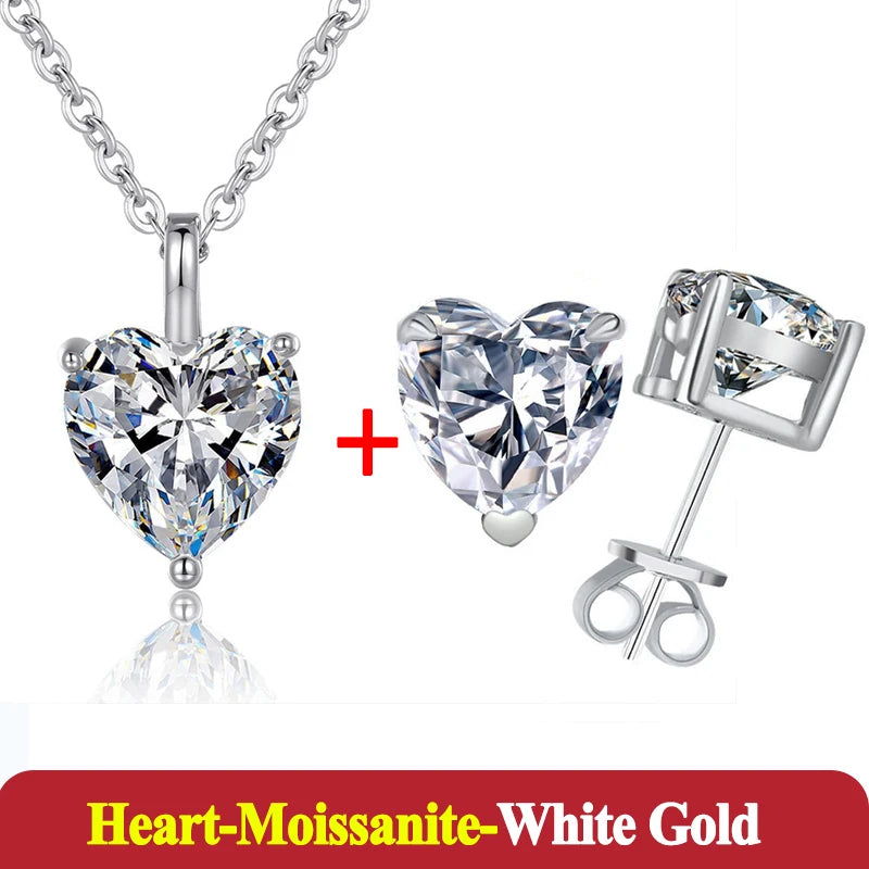 1-3ct Moissanite Diamond Jewelry Set