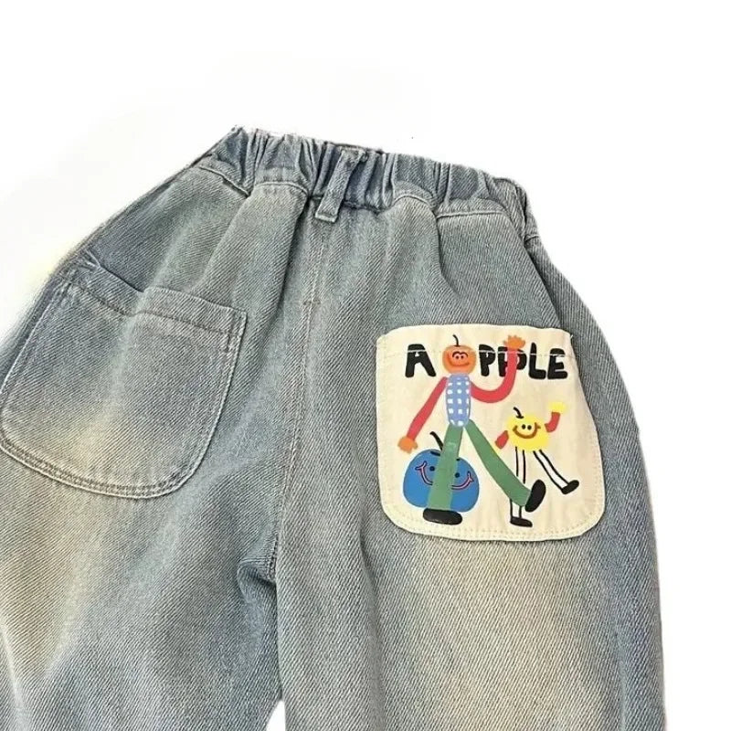 Simple Loose Casual Straight Tube Pants