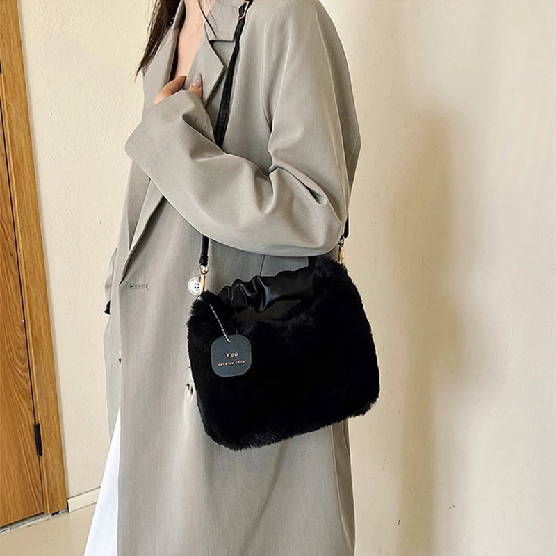 Faux Fur Crossbody Bag