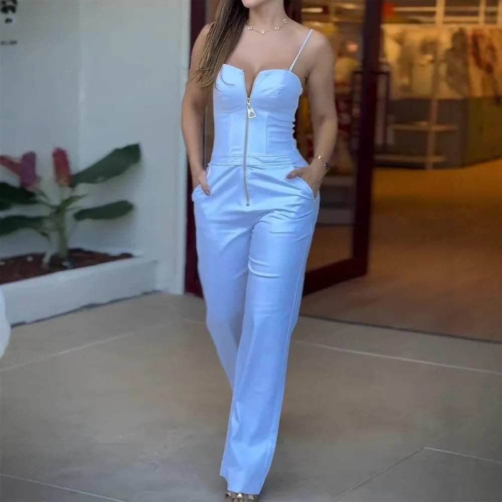Spaghetti Strap Bodycon Jumpsuit