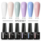 6Pcs Gel Nail Polish Set