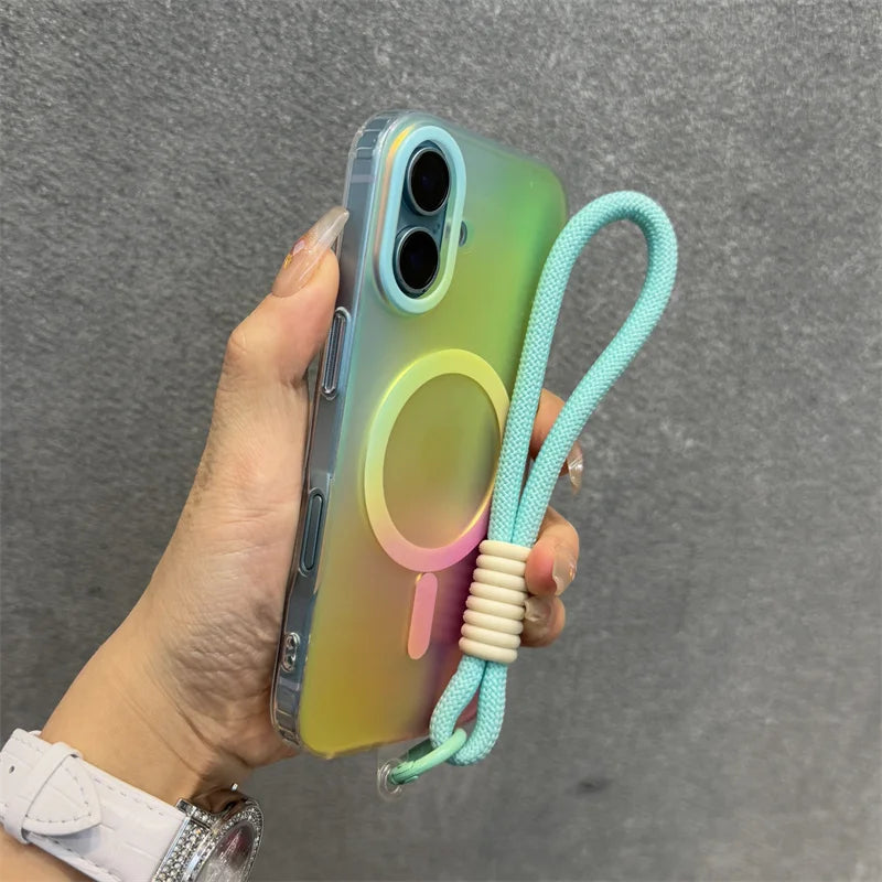 Ink Clashing Colours Chameleon for Magsafe Lanyard Case