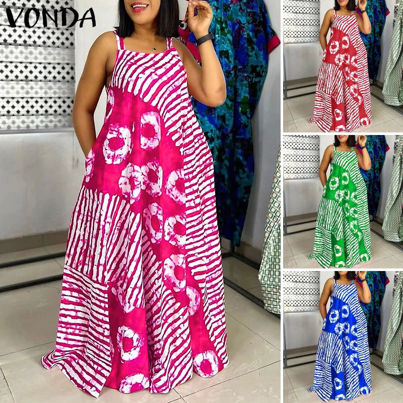 Bohemian Printed Maxi Dress