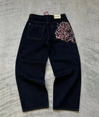 Tribal Print Baggy Jeans