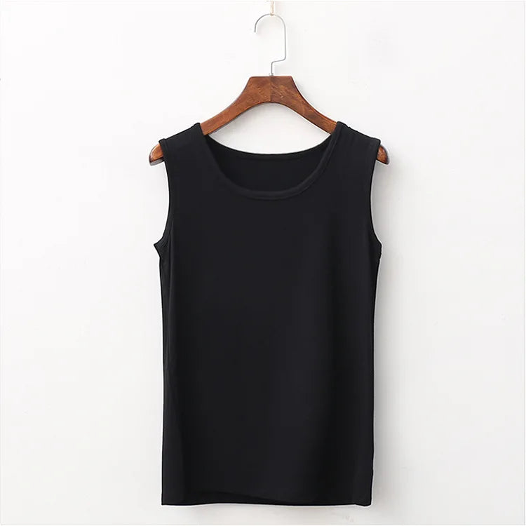 Solid Color Loose Sleeveless Tank