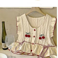 Cherry Knitted Sweater Vest