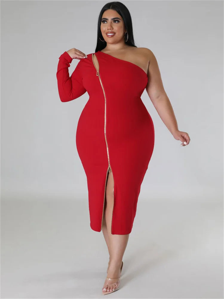 Zipper Maxi Dress