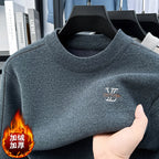 Round Neck Loose Casual Solid Color Knitted Base Sweater