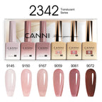 CANNI Nail Gel Polish Set Upgraded HEMA FREE Summer Nails Smooth Texture Ultra Gloss Top Coat Pigmented Gel Soak off UV LED Gel