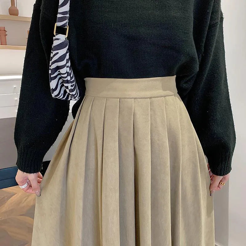 High Waisted Long Skirt