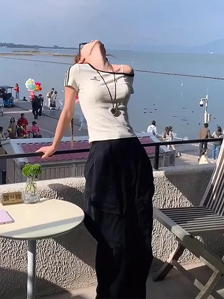 Off Shoulder Sport Top