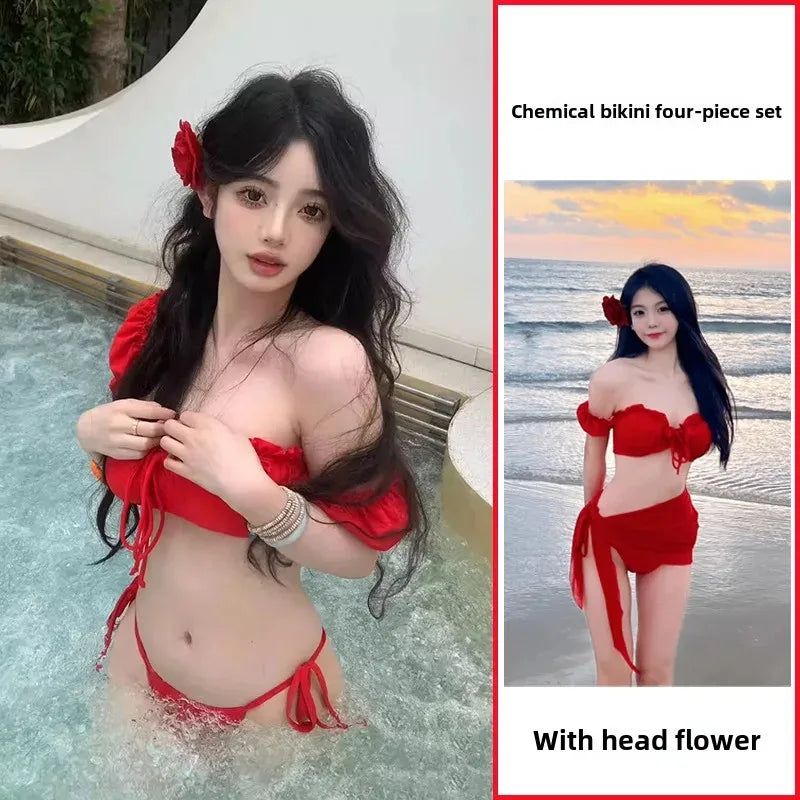 Vintage Red Bikini