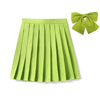 High Waist Skirt With Bowtie