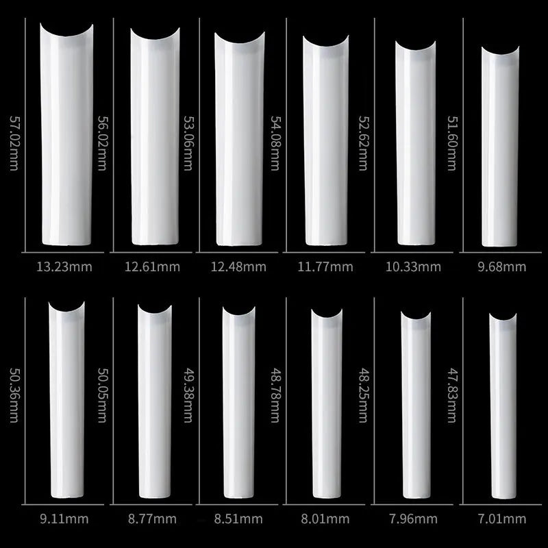 3XL Tapered Square Clear Full Cover Nail Tip 120PC Press On Nails False Artificial Tip  XXXL Extra Long Square Straight Nail Tip