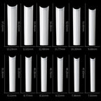 3XL Tapered Square Clear Full Cover Nail Tip 120PC Press On Nails False Artificial Tip  XXXL Extra Long Square Straight Nail Tip