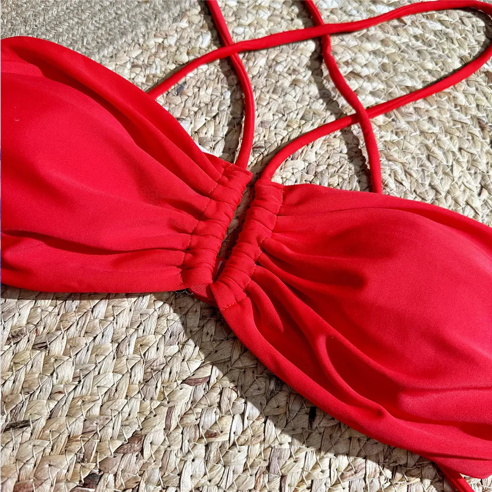 Daxiyee 3D Flower Bikini
