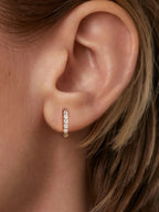 925 Sterling Silver Round Hoop Earrings