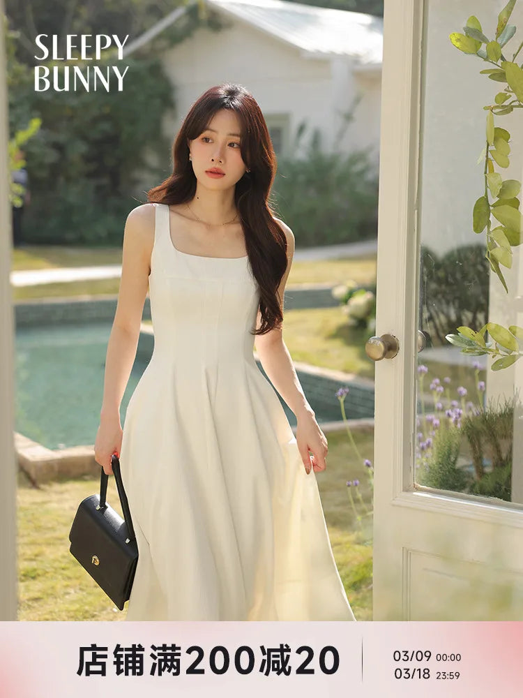 Square Neck Sleeveless Maxi Dress