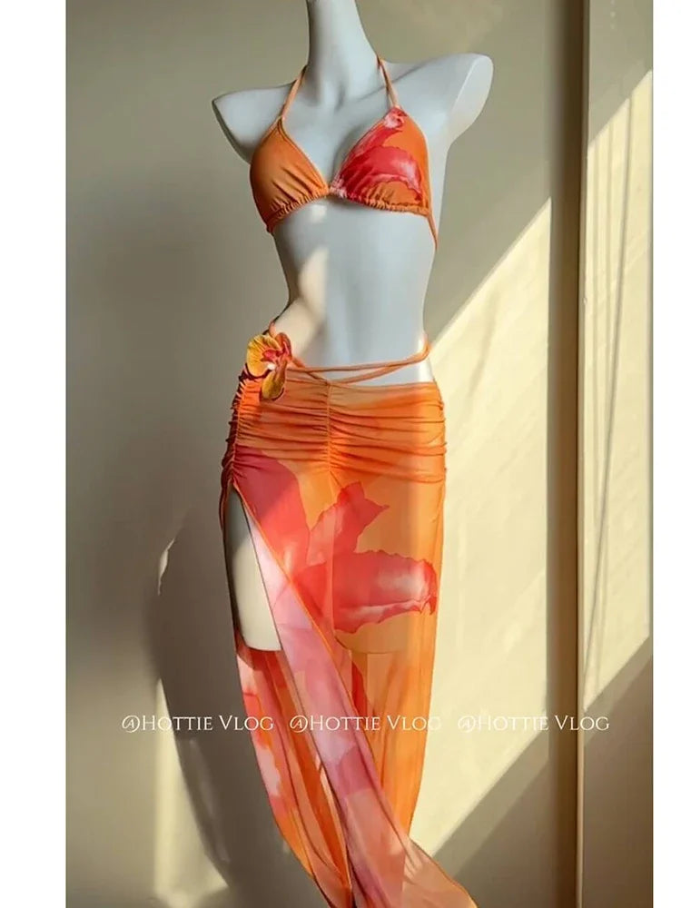 Beach Swimsuit 3 Piece Set