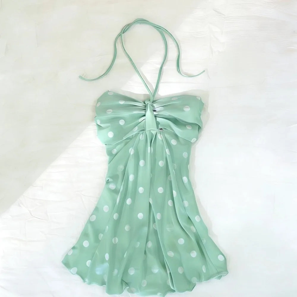 Polka Dot Halter Top