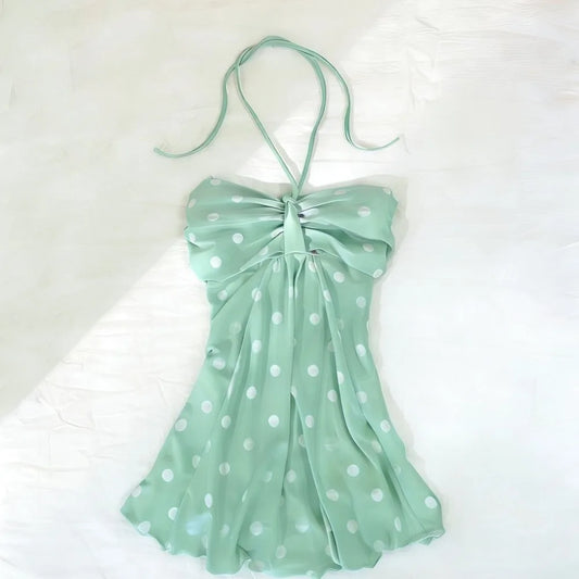 Polka Dot Halter Top